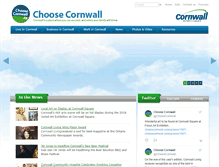 Tablet Screenshot of choosecornwall.ca